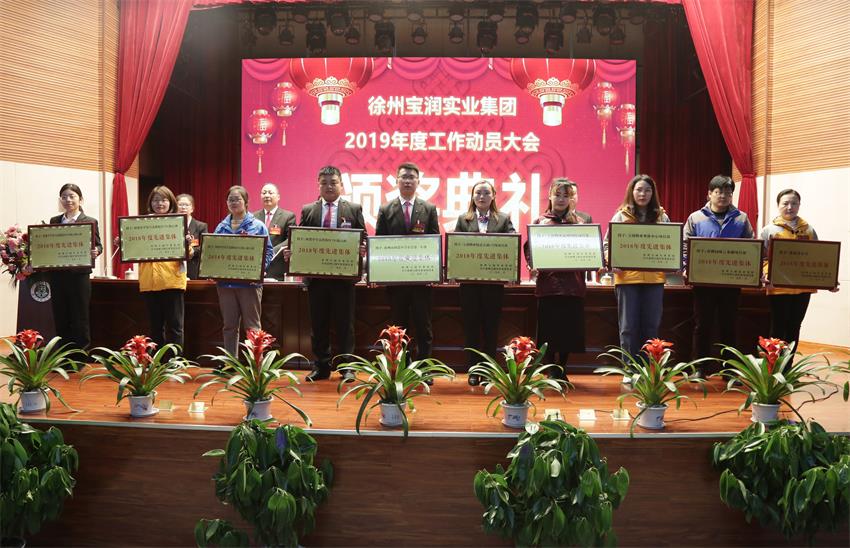 开云·kaiyun(中国)·web版登录入口2019年度工作动员大会---集团公司领导为先进单位和先进个人代表颁奖